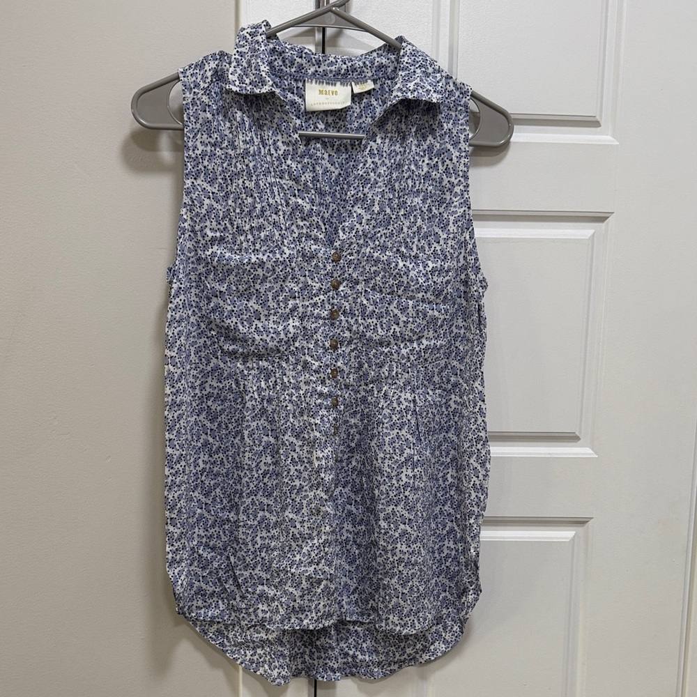 Maeve by Anthropologie Floral Blouse
